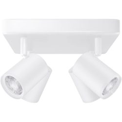 Spot WiZ Weiss Kunststoff/Aluminium 22 cm 12.3 cm - LED - Lichtfarbe: Extra warmweiss - Helles Neutralweiss - Material: Metall - Spot- LED