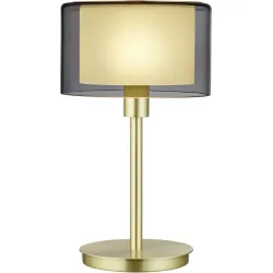 Designer-Tischlampe Bankamp Karl75 E14 Messing matt D 20 cm H 34 cm - Material: Messing/Glas - Designer-Tischlampe