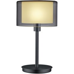 Designer-Tischlampe Bankamp Karl75 E14 schwarz D 20 cm H 34 cm - Material: Messing/Glas - Designer-Tischlampe