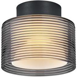 Designer-Deckenlampe Bankamp Grand Groove schwarz D 17 cm - LED - Lichtfarbe: Extra warmweiss - Material: Eisen/Acryl/Glas - Designer-Deckenlampe- LED