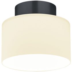 Designer-Deckenlampe Bankamp Grand opal anthrazit D 20 cm - Farbe: anthrazit matt eloxiert - LED - Lichtfarbe: Extra warmweiss - Material: