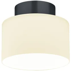 Designer-Deckenlampe Bankamp Grand opal anthrazit D 20 cm - Farbe: anthrazit matt eloxiert - LED - Lichtfarbe: Extra warmweiss - Material:
