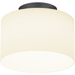 Designer-Deckenlampe Bankamp Grand opal anthrazit D 32 cm - Farbe: anthrazit matt eloxiert - LED - Lichtfarbe: Extra warmweiss - Material: