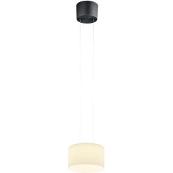 Designer-Pendellampe Bankamp Grand opal anthrazit 1-flammig dimmbar D 20 cm - Farbe: anthrazit matt eloxiert - LED - Lichtfarbe: Extra warmweiss -