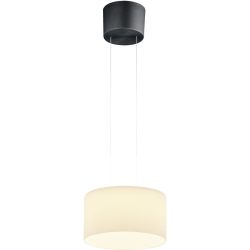 Designer-Pendellampe Bankamp Grand opal anthrazit 1-flammig D 32 cm - Farbe: anthrazit matt eloxiert - LED - Lichtfarbe: Extra warmweiss - Material: