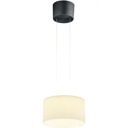 Designer-Pendellampe Bankamp Grand opal anthrazit 1-flammig D 32 cm - Farbe: anthrazit matt eloxiert - LED - Lichtfarbe: Extra warmweiss - Material: