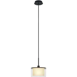 Designer-Pendellampe Bankamp Karl75 E14 schwarz 1-flammig D 20 cm - Material: Messing/Glas - Designer-Pendellampe