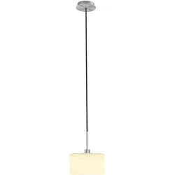 Designer-Pendellampe Bankamp Karl75 E14 Nickel matt 1-flammig D 20 cm - Material: Messing/Glas - Designer-Pendellampe