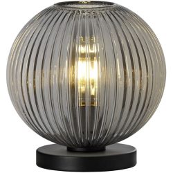 Tischlampe Lyydia Schwarz Metall 25 cm 20 cm - Tischlampe