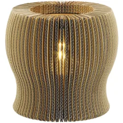 Tischlampe Clare Braun Metall 27 cm 26 cm - Tischlampe