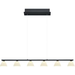 Pendellampe Emmeline Schwarz Metall 114 cm 150 cm - LED - Lichtfarbe: Extra warmweiss - Pendellampe- LED Energiesparlampe