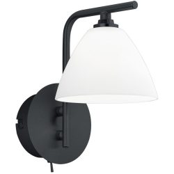 Wandlampe Emmeline Schwarz Metall 10 cm 19 cm - LED - Lichtfarbe: Extra warmweiss - Wandlampe- LED Energiesparlampe