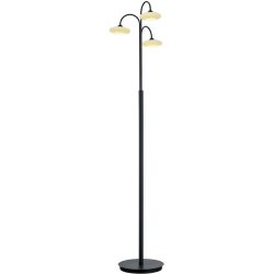 Stehlampe Kari Schwarz Metall 150 cm - LED - Lichtfarbe: Extra warmweiss - Stehlampe- LED Energiesparlampe