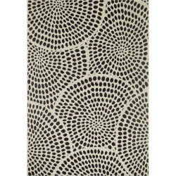 Outdoor-Teppich Jolie schwarz-weiss Polypropylen 160 x 230 cm - Outdoor-Teppich