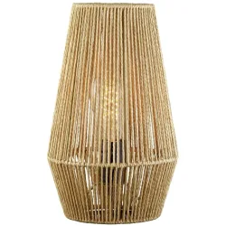 Tischlampe Cedric Braun Metall 20 cm 33 cm - Tischlampe