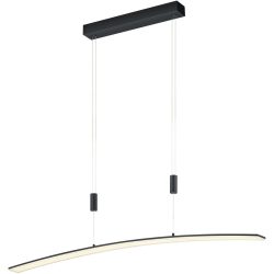 Pendellampe Collina Schwarz Metall 130 cm - LED - Lichtfarbe: Extra warmweiss - Pendellampe- LED Energiesparlampe