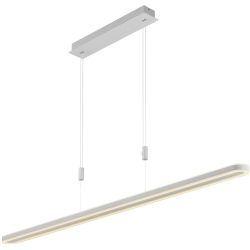 Pendellampe Tatu Weiss Metall 126 cm 150 cm - LED - Lichtfarbe: Extra warmweiss - Pendellampe- LED Energiesparlampe