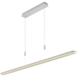 Pendellampe Tatu Weiss Metall 126 cm 150 cm - LED - Lichtfarbe: Extra warmweiss - Pendellampe- LED Energiesparlampe