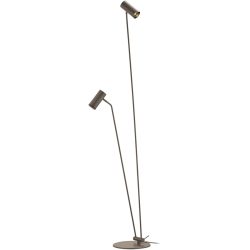 Stehlampe Adina Grau Metall 180 cm - Farbe: taupe - Stehlampe