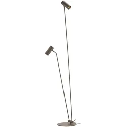 Stehlampe Adina Grau Metall 180 cm - Farbe: taupe - Stehlampe