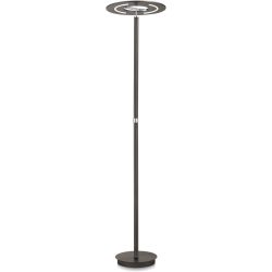 Stehlampe Corricella Bronze Metall/Glas 42 cm 185 cm - LED - Lichtfarbe: Extra warmweiss - Material: Metall/Acrylglas - Stehlampe- LED