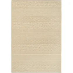 Outdoor-Teppich Jolie beige Streifen Polypropylen 80 x 200 cm - Outdoor-Teppich