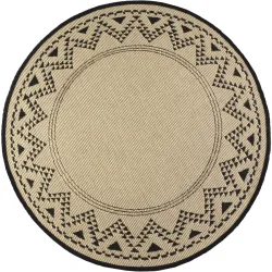 Outdoor-Teppich Jolie beige Polypropylen 150 x 150 cm - Outdoor-Teppich
