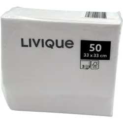 MyDeal Servietten Colour Weiss Papier 33 cm 33 cm - Servietten