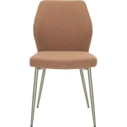 Stuhl Elonie Magenta Stoff/Edelstahl 48.5 cm - Farbe: pink - Stuhl
