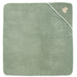 Vossen Kapuzentuch Teddy Grün Baumwolle 100 cm 100 cm - Farbe: Soft Green - Kapuzentuch
