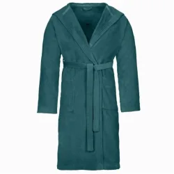 VOSSEN - Texas Bademantel, für Damen, Petroleumblau, Größe S