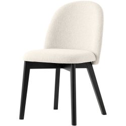 CONNUBIA Stuhl 2er-Set Tuka Beige Holz/Polyester 57 cm - Farbe: écru - Material: Buche/Polyester - Stuhl 2er-Set