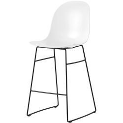 CONNUBIA Barhocker Academy Weiss/Schwarz Metall 55 cm 104 cm - Material: Metall/Polypropylen - Barhocker