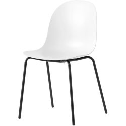 CONNUBIA Stuhl 2er-Set Academy Weiss Metall 51 cm - Material: Metall/Polypropylen - Stuhl 2er-Set