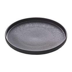 Playground Teller flach Nara Relief; 27x2.5 cm (ØxH); schwarz; rund; 6 Stück / Pack