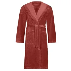 Vossen Bademantel Lynn M Rot Baumwolle M - Farbe: terra - Bademantel