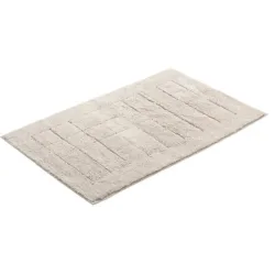 Vossen Badteppich Exclusive Grau Baumwolle 67 cm 120 cm - Farbe: Urban grey - Badteppich