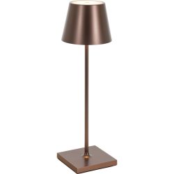Tischlampe Aline Bronze Aluminium/Kunststoff 11 cm 38 cm - LED - Lichtfarbe: Extra warmweiss - Material: Aluminium, Kunststoff - Tischlampe- LED