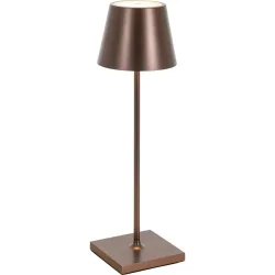 Tischlampe Aline Bronze Aluminium/Kunststoff 11 cm 38 cm - LED - Lichtfarbe: Extra warmweiss - Material: Aluminium, Kunststoff - Tischlampe- LED