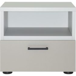 Nachttisch Window Braun/Grau Holz 40.6 cm - Farbe: Taupe, Grau - Material: Holzwerkstoff - Möbel Konfigurator: Traummöbel individuell zusammenstellen