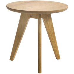 Hasena Nachttisch Niraj Braun Holz 45 cm - Farbe: Eiche Bianco - Material: Eiche massiv - Nachttisch