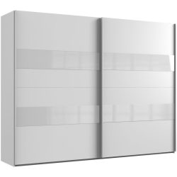 Kleiderschrank Akshay Weiss Holzwerkstoff 270 cm 65 cm 208 cm - Kleiderschrank