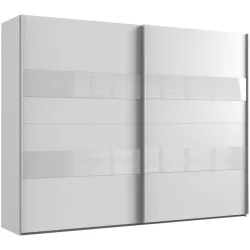 Kleiderschrank Akshay Weiss Holzwerkstoff 270 cm 65 cm 208 cm - Kleiderschrank