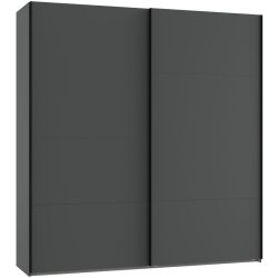 Kleiderschrank Aqsa Grau Holzwerkstoff 225 cm 65 cm 208 cm - Farbe: graphit - Kleiderschrank