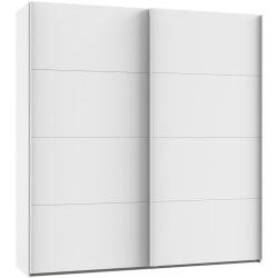 Kleiderschrank Aqsa Weiss Holzwerkstoff 225 cm 65 cm 208 cm - Kleiderschrank