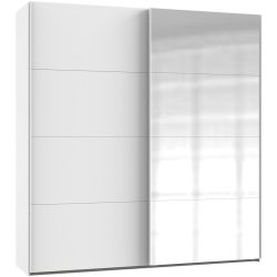 Kleiderschrank Aqsa Weiss Holzwerkstoff 180 cm 65 cm 208 cm - Kleiderschrank