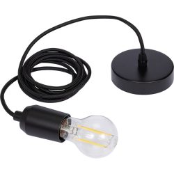 Lampenfassung Industrial Schwarz Metall 4 cm - Lampenfassung