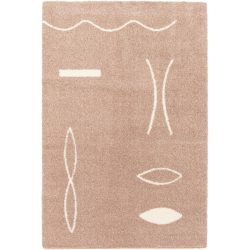 Teppich Lily Rosa/Weiss Polyester 200 cm 290 cm - Farbe: rosa, weiss - Teppich