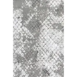 Teppich Dios Silber Baumwolle/Polyester 155 cm 230 cm - Material: Mischgewebe - Teppich