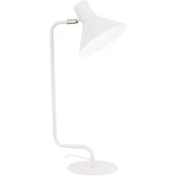 Tischlampe Viktoria Weiss Stahl 17.5 cm 51 cm - Tischlampe